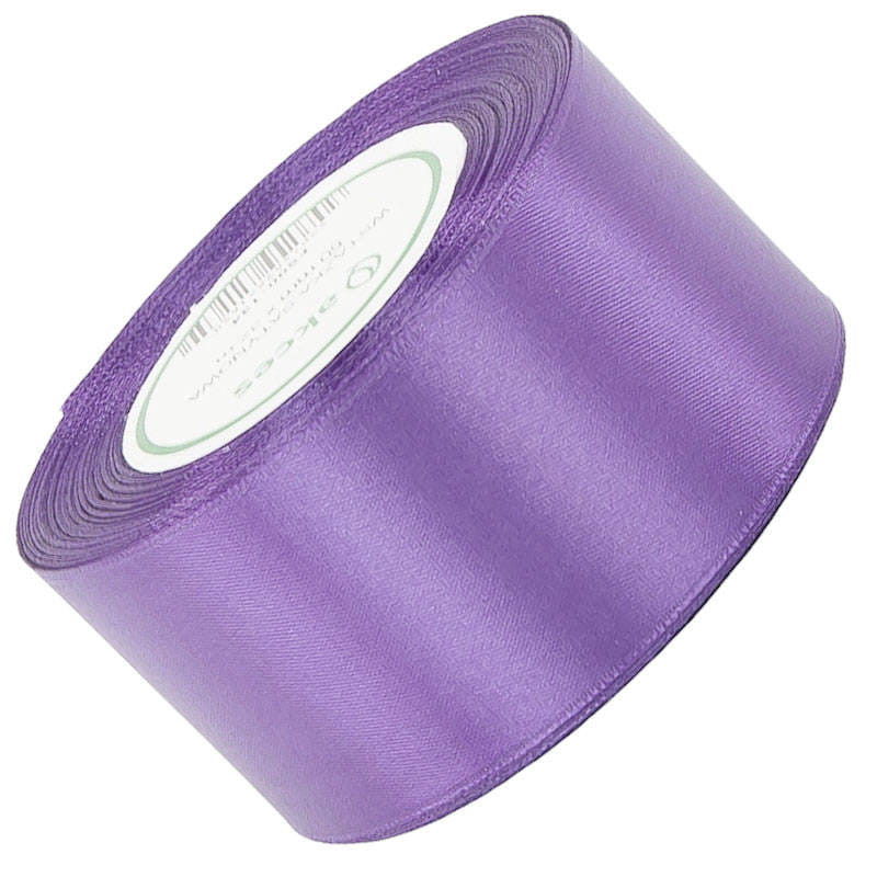 Wstążka satynowa fioletowa 50mm - 32mb #1