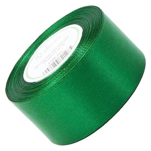 Wstążka satynowa Akces ciemna zielona 50 mm, 32 m kolor 123 #1