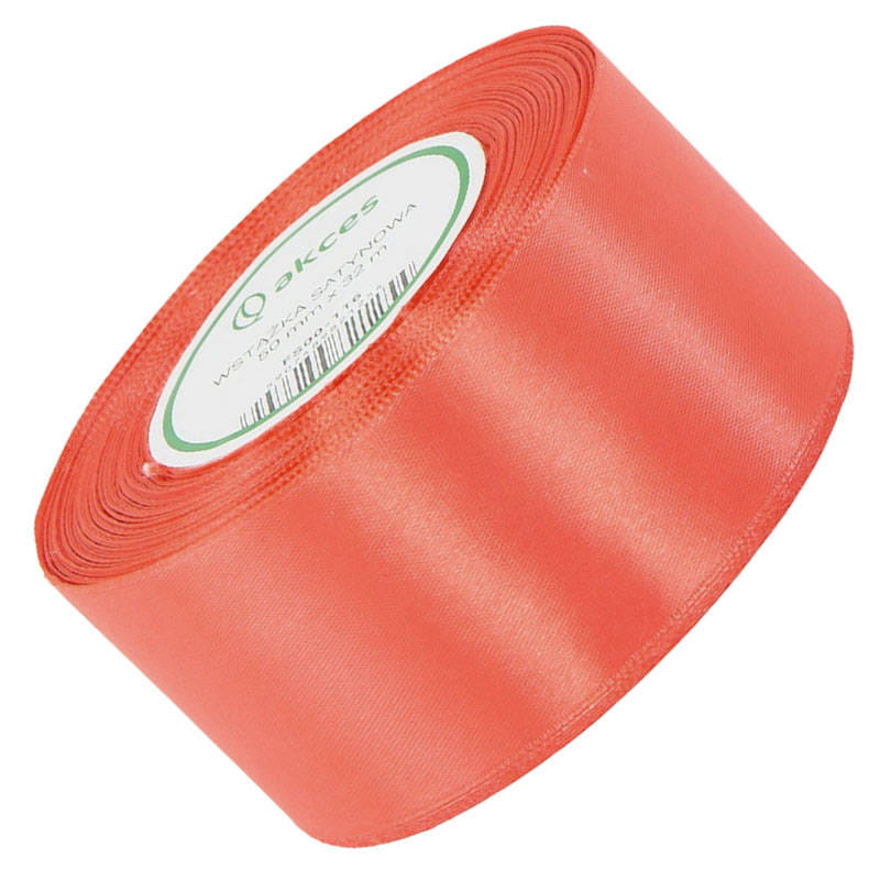 Wstążka satynowa Akces koralowa 38 mm, 32 m kolor 116 #1