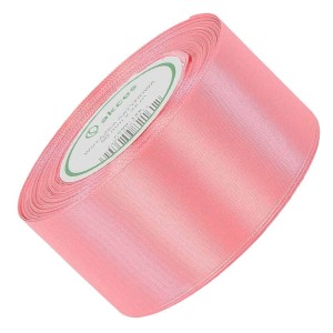 Wstążka satynowa Akces różowa 50 mm, 32 m kolor 128 #1