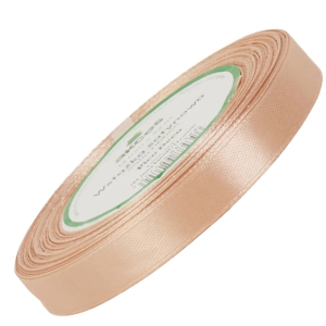 Wstążka satynowa Akces jasna karmelowa 12 mm, 32 m kolor 165 #1