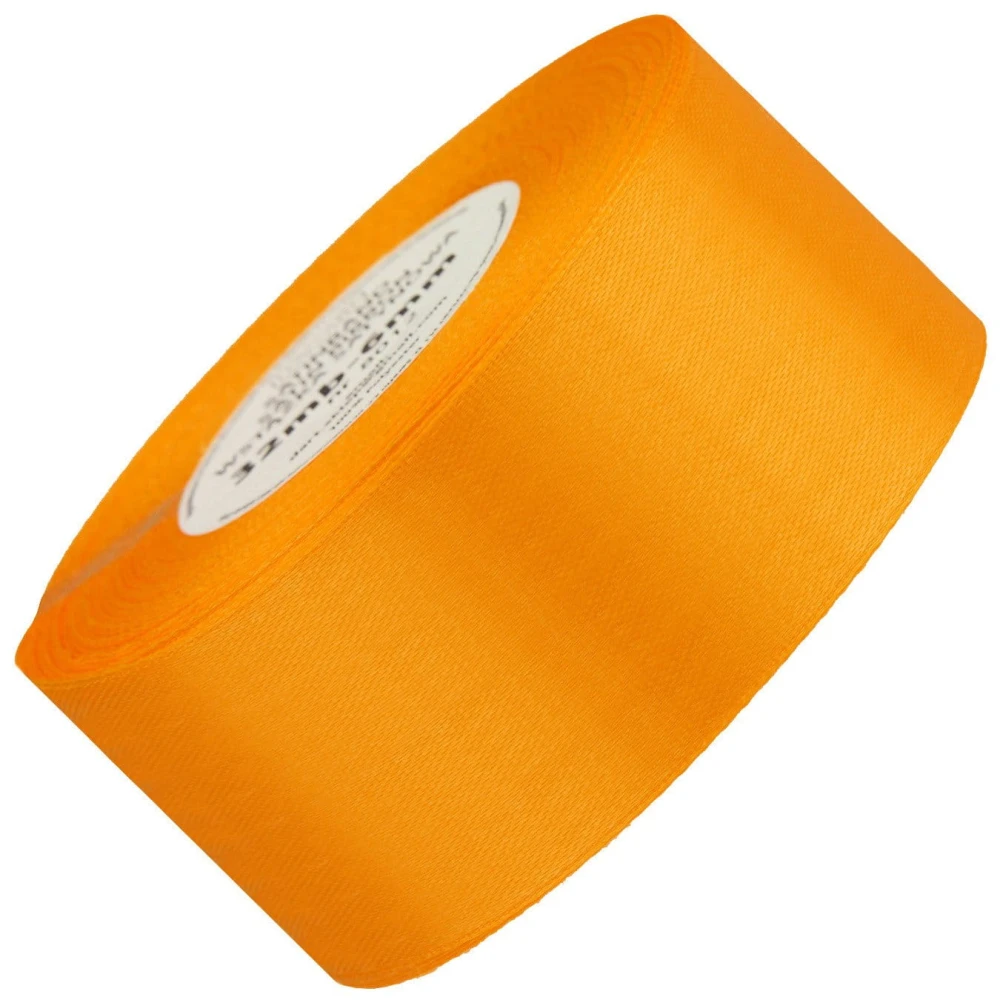 Wstążka satynowa pomarańczowa 50mm - 32mb #1