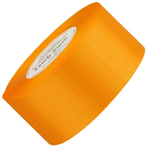 Wstążka satynowa pomarańczowa 50mm - 32mb #1