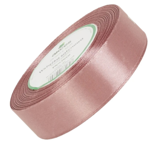 Wstążka satynowa Akces różowa latte 25 mm, 32 m kolor 161 #1