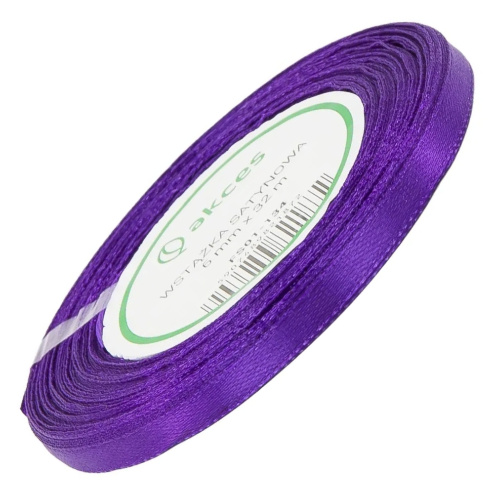Wstążka satynowa Akces fioletowa 12 mm, 32 m kolor 134 #1