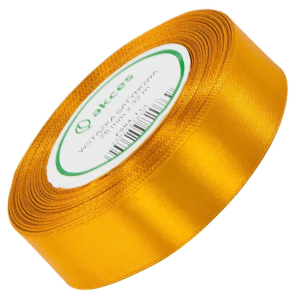 Wstążka satynowa Akces ciemna żółta 50 mm, 32 m kolor 114 #1