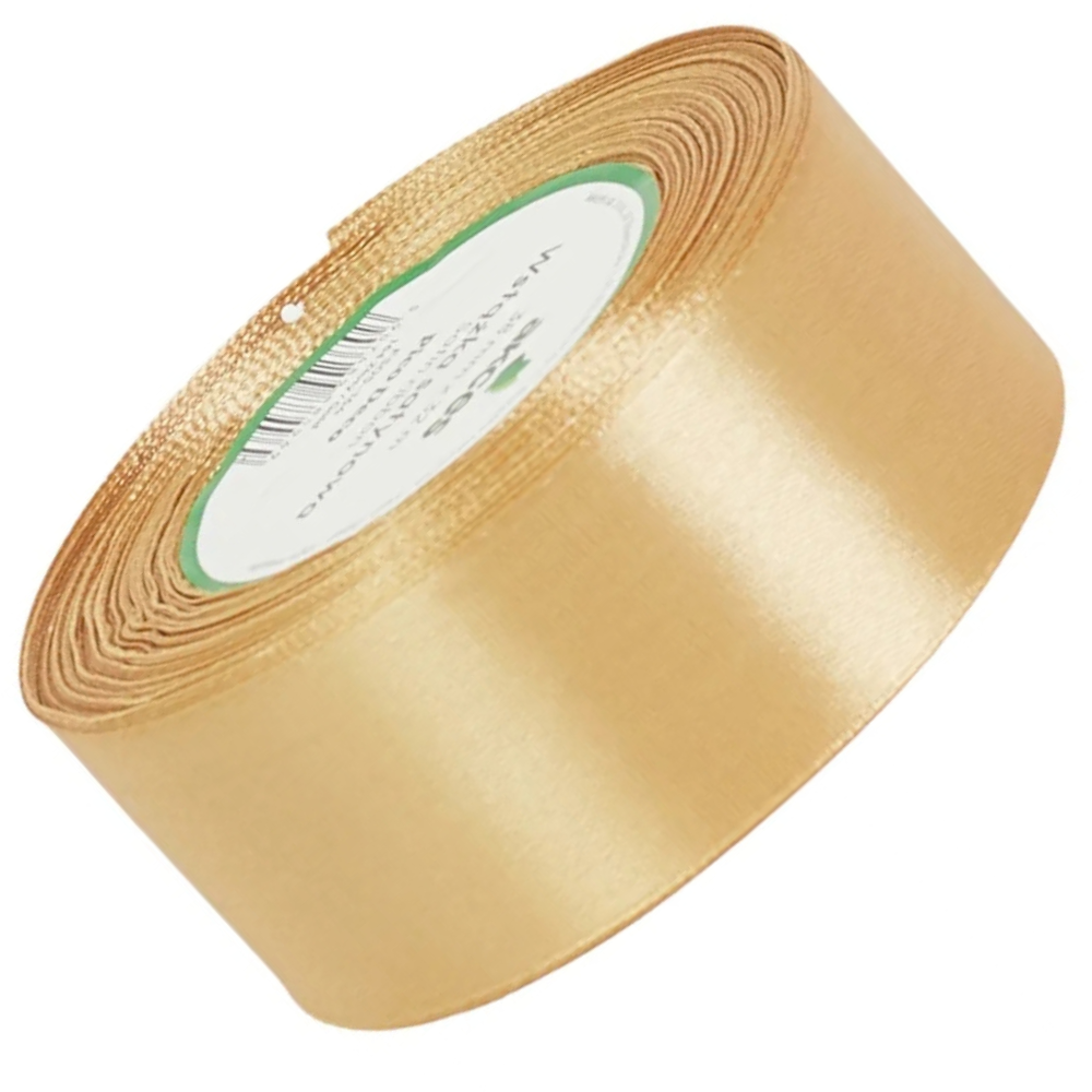 Wstążka satynowa Akces złota 38 mm, 32 m kolor 164 #1