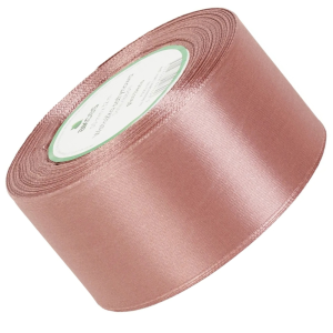 Wstążka satynowa Akces różowa latte 50 mm, 32 m kolor 161 #1