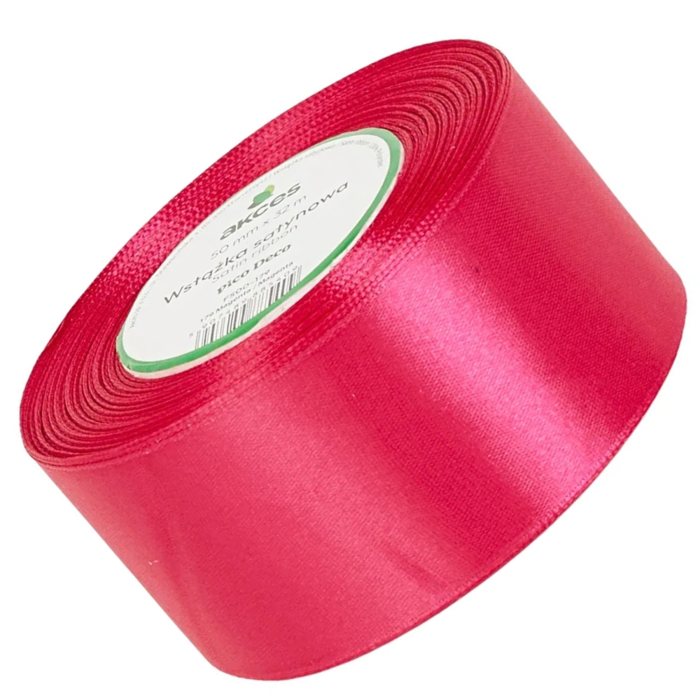 Wstążka satynowa Akces magenta 50 mm, 32 m kolor 179 #1