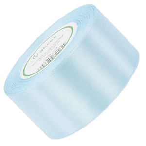 Wstążka satynowa Akces błękitna perłowa 50 mm, 32 m kolor 129 #1