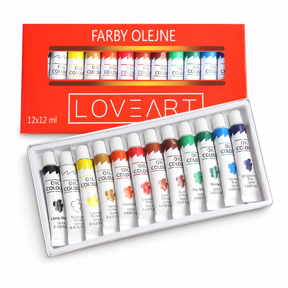 Farby olejne LoveArt 12 kolorów x 12 ml #1