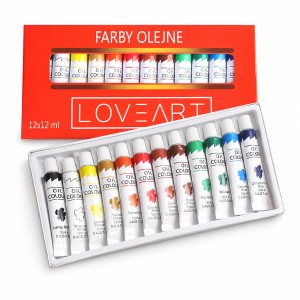 Farby olejne LoveArt 12 kolorów x 12 ml #1