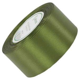 Wstążka satynowa Akces oliwkowa ciemna 50 mm, 32 m kolor 144 #1