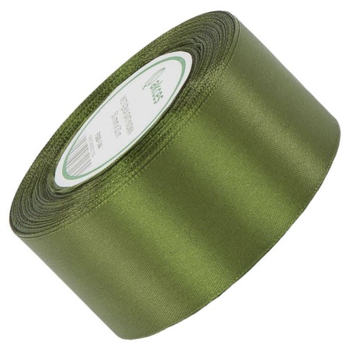Wstążka satynowa zielona 50mm - 32mb #1