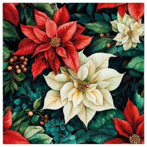 Serwetka do decoupage Paw 33 x 33 cm Poinsettia #1