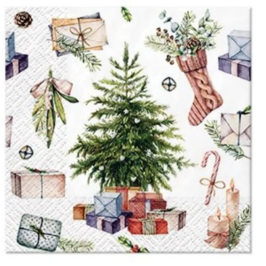 Serwetka do decoupage Paw 25 x 25 cm Christmas at home #1