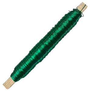 Drut florystyczny na patyku Petrol zielony 0,5 mm 100 g #1