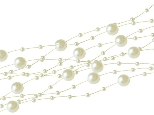 Girlanda perłowa ecru #2