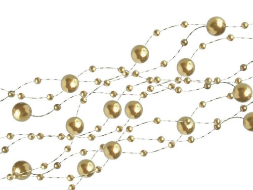 Girlanda perłowa złoty 1,3 m #1