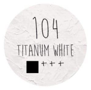 Farba akrylowa LOVEART 100ml - titanium white 104 - biel tytanowa #2