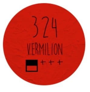 Farba akrylowa LOVEART 100ml - vermilion 324 - czerwono-pomarańczowa #2