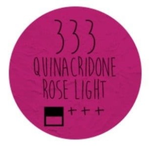 Farba akrylowa LOVEART 100ml - quina cridone rose light 333 - różowa #2