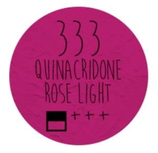 Farba akrylowa LOVEART 100ml - quina cridone rose light 333 - różowa #2