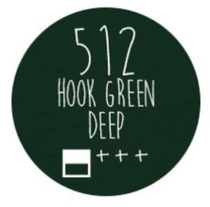 Farba akrylowa LOVEART 100ml - hook green deep 512 - ciemnozielona #2