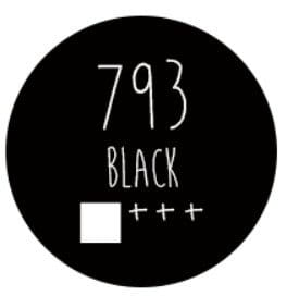 Farba akrylowa LOVEART 100ml - black 793 - czarna #2