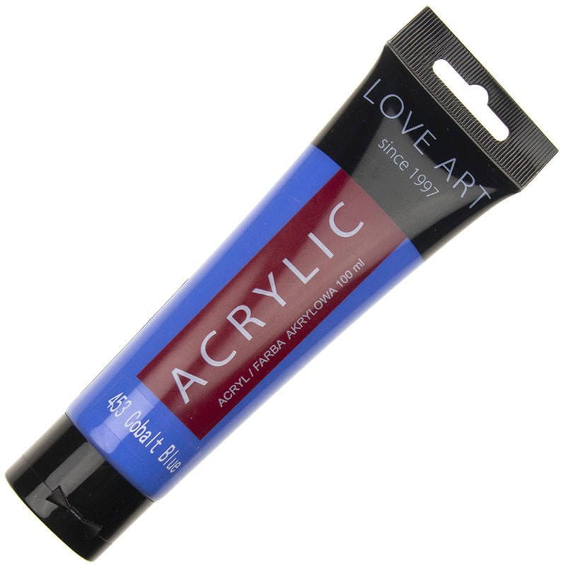 Farba akrylowa LOVEART 100ml - Cobalt Blue 423 - kobaltowa #1