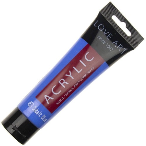 Farba akrylowa LOVEART 100ml - Cobalt Blue 423 - kobaltowa #1