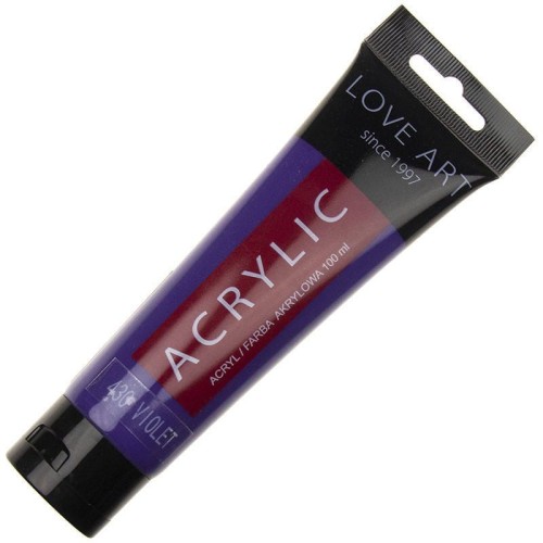 Farba akrylowa LOVEART 100ml - violet 430 - fioletowa #1