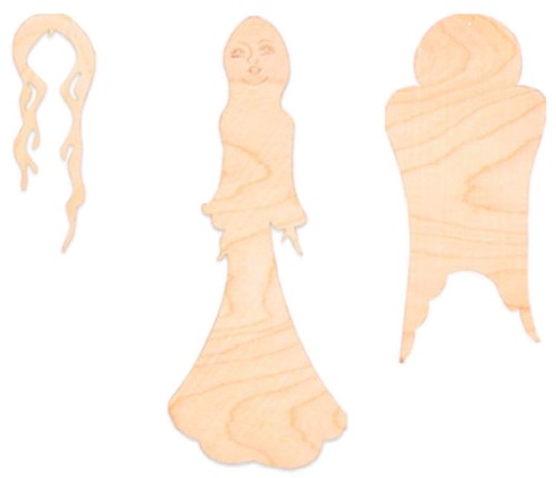Drewniany aniołek anioł aniołki 26cm 3w1 Decor #2