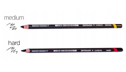 Węgiel w ołówku Renesans MEDIUM - czarny #2