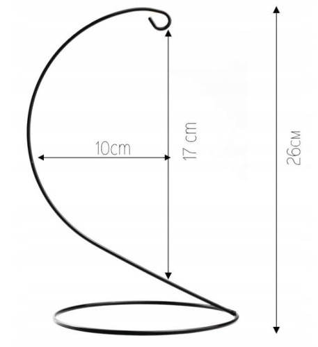 Stojak na bombkę jajko 26cm #2