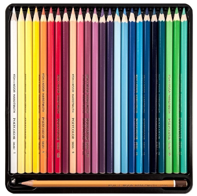 Komplet 72 kredek artystycznych Polycolor Koh-I-Noor + 3 ołówki #2
