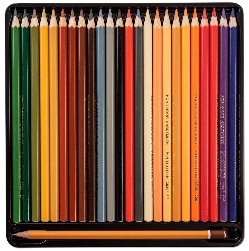 Komplet 72 kredek artystycznych Polycolor Koh-I-Noor + 3 ołówki #3