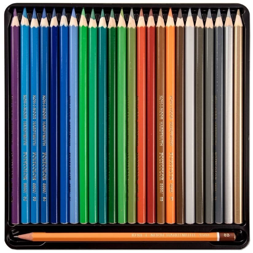 Komplet 72 kredek artystycznych Polycolor Koh-I-Noor + 3 ołówki #4