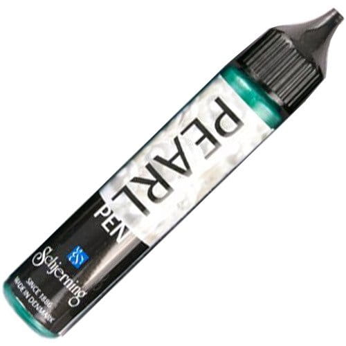 Perełki w płynie Schjerninga konturówka 3D 28ml -  1027 dark green #1