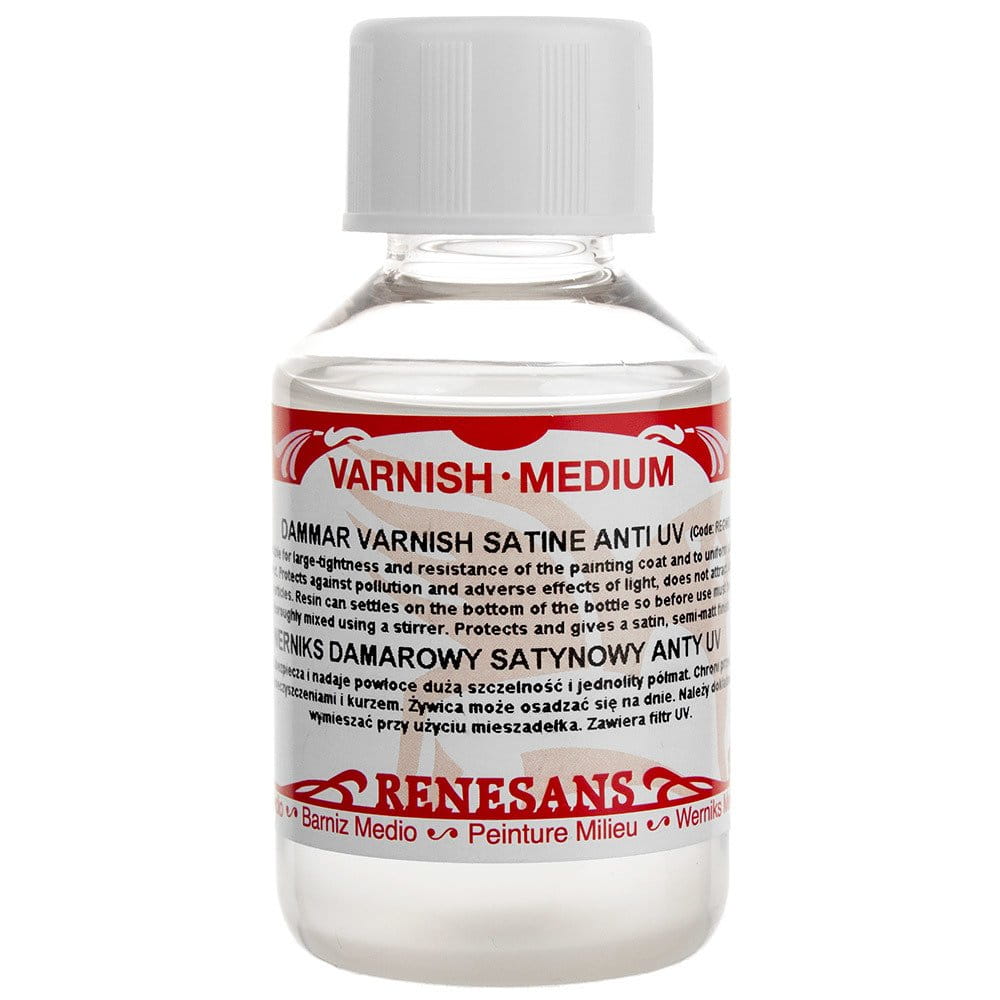 Werniks damarowy satynowy 100ml Renesans do akryli #1