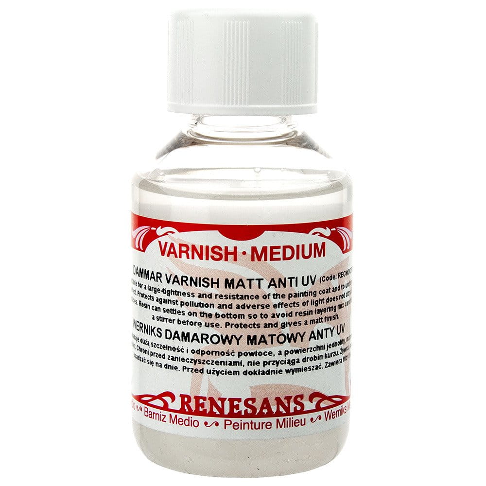 Werniks damarowy matowy 100 ml Renesans #1