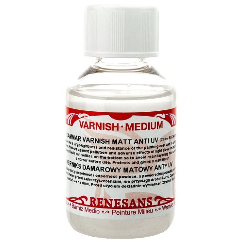 Werniks damarowy matowy 100 ml Renesans #1