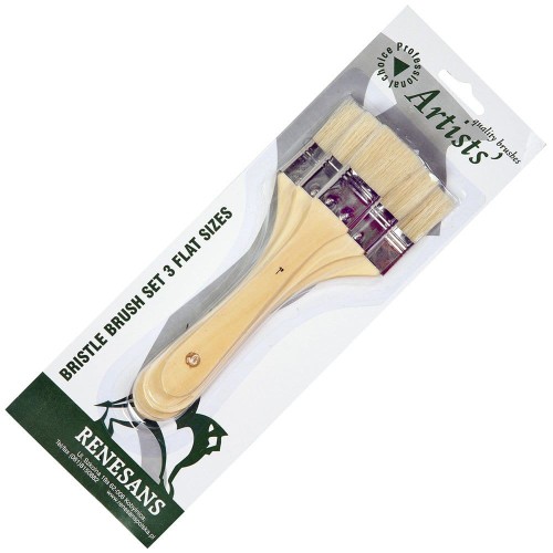 Zestaw pędzli szczecinowych Renesans - 3 sztuki #2