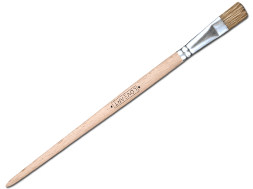 Pędzel szczecinowy płaski LOVEART - r. 14 #2