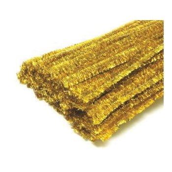 Druciki kreatywne 10szt. pluszowe kolorowe wyciory M3 złoty #1