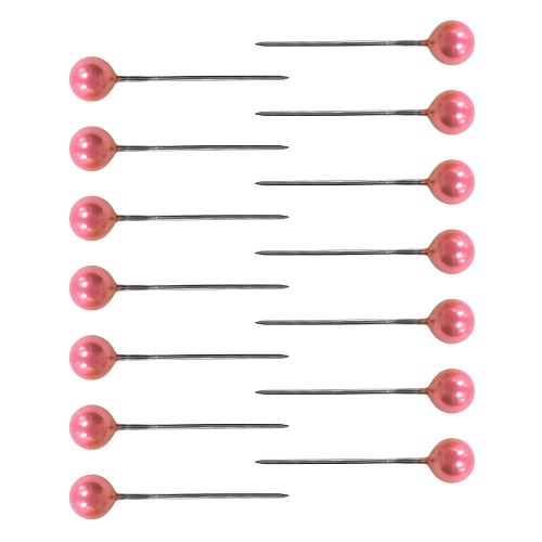 Szpilki dekoracyjne perełka 22mm - 100 sztuk róż #1