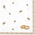 Serwetka 33x33cm - obrączki, róże - 2 szt. wzór 117 #1