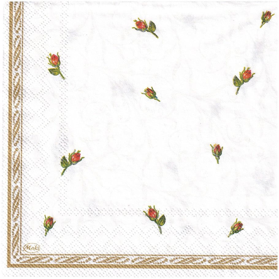 Serwetka 33x33cm - obrączki, róże - 2 szt. wzór 117 #2