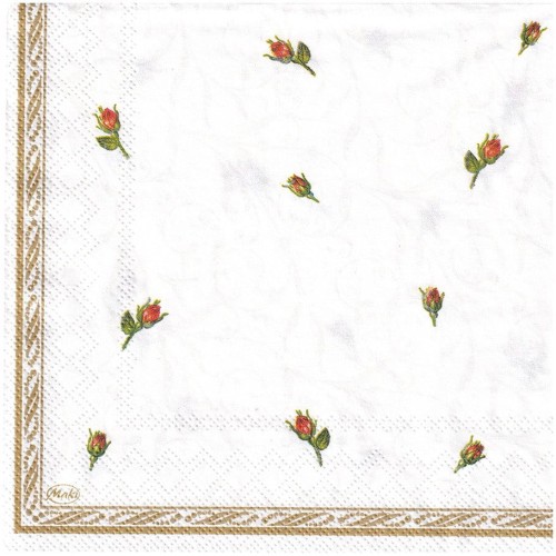 Serwetka 33x33cm - obrączki, róże - 2 szt. wzór 117 #2