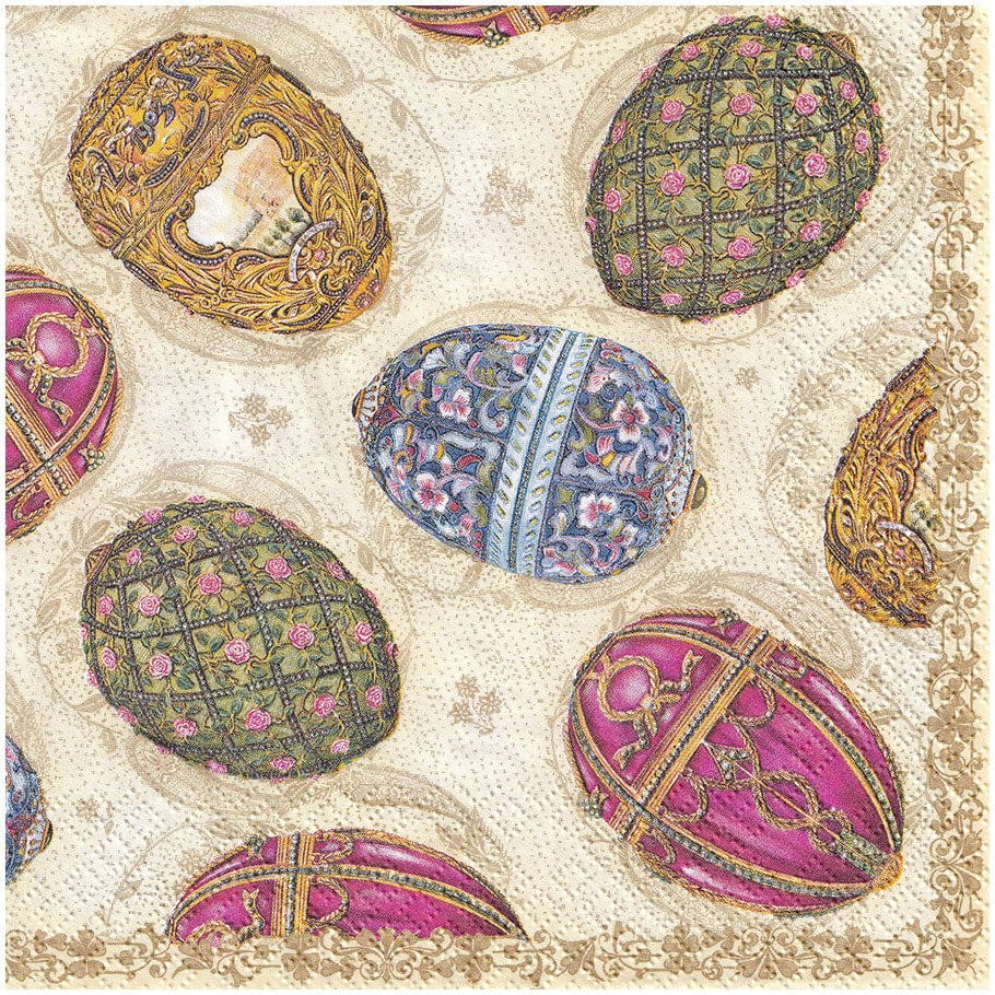 Serwetka 33x33cm - jajka faberge, Wielkanoc - 2 szt. wzór 087 #1